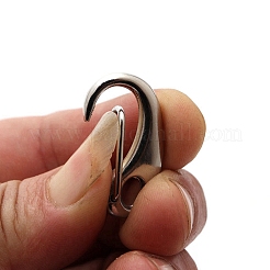 Alloy Push Gate Snap Keychain Clasp Findings&nbsp;PW-WG03418-01