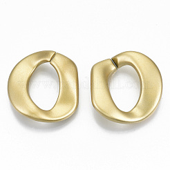 Opaque Spray Painted Acrylic Linking Rings&nbsp;OACR-S021-61A-B01