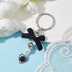 Bowknot Flocky Acrylic Keychains&nbsp;KEYC-JKC00610-03