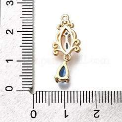 Brass Micro Pave Cubic Zirconia Pendants&nbsp;KK-K378-65G-02