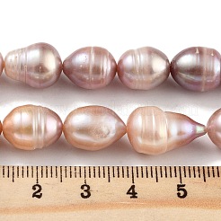Natural Cultured Freshwater Pearl Beads Strands&nbsp;PEAR-P062-12C