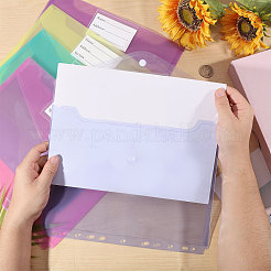 48Pcs 6 Colors PP Plastic File Pockets&nbsp;OFST-GL0001-04