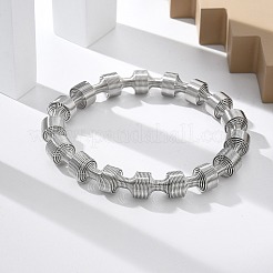 304 Stainless Steel Stretch Bangles for Women&nbsp;LS-BJEW-P315-02H-P