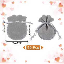 Calabash Velvet Jewelry Storage Drawstring Pouches&nbsp;TP-WH0011-05D