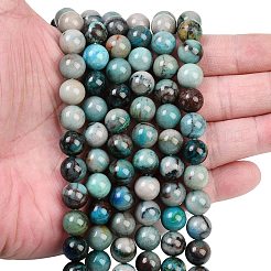 Natural Chrysocolla Beads Strands&nbsp;G-K405-B01-12mm