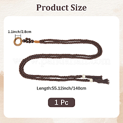 1Pc Handmade Weaving Cotton Tassel Waist Belts for Women Ladies Dress&nbsp;AJEW-CP0010-25B