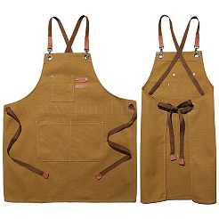 Canvas Cotton Apron&nbsp;AJEW-WH20060-29A