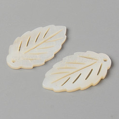 Natural Freshwater Shell Pendants&nbsp;SHEL-N026-86