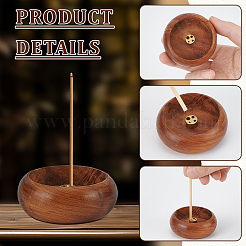12Pcs Wood Incense Burner Holder&nbsp;AJEW-WA0001-30