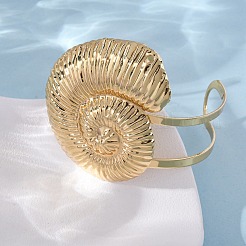 Alloy & Iron Cuff Bangles for Women&nbsp;LS-BJEW-F501-04C-KCG