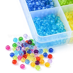 2016Pcs 12 Colors Transparent Acrylic Beads&nbsp;TACR-YW0001-61