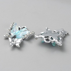 Alloy Pendants with AB Color Resin&nbsp;FIND-CJC0016-35B