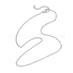 2MM 304 Stainless Steel Cable Chain Singapore Chain Necklaces for Women&nbsp;NJEW-JN05606