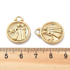 PVD Vacuum Plating 304 Stainless Steel Rhinestone Pendants&nbsp;STAS-R130-01G-03