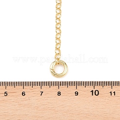 Brass Rolo Chain Y Lariat Necklaces&nbsp;NJEW-H087-04G