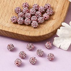 Polymer Clay Rhinestone Beads&nbsp;RB-H284-6MM-223