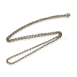 Iron Cable Chains Necklace Making&nbsp;MAK-R013-76cm-AB
