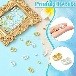 DIY Brass Cord Ends & Silicone Slide Charms Findings Kits&nbsp;KK-CJ0003-51