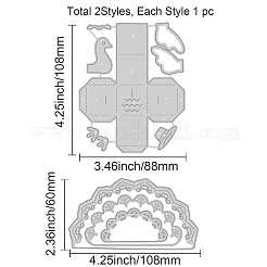 Carbon Steel Cutting Dies Stencils&nbsp;DIY-WH0309-324