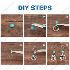DIY Chakra Dangle Earring Making Kits&nbsp;DIY-SC0019-72