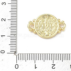 Religion Brass Saint Benedict Medal Links Connector Charms&nbsp;KK-P350-04G