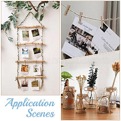 100Pcs Natural Wooden Craft Pegs Clips&nbsp;AJEW-SP0003-48B