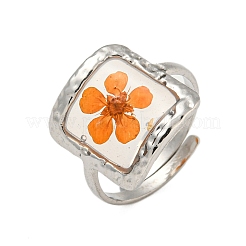 Brass Adjustable Rings for Women&nbsp;RJEW-G265-10P
