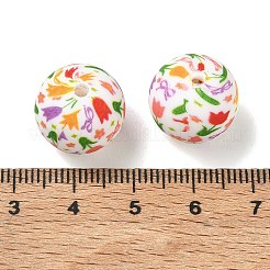 Floral Silicon Beads&nbsp;SL-CBAC986-03C