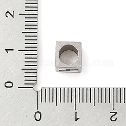 Tarnish Resistant 201 Stainless Steel European Beads&nbsp;STAS-M058-01H-P