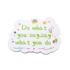 50Pcs Inspirational Theme Cartoon English Word Paper Sticker Label Set&nbsp;DIY-G078-01
