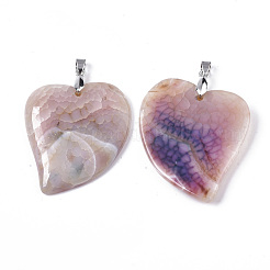 Natural Agate Pendants&nbsp;G-R467-10