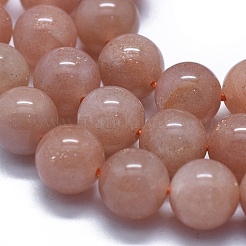 Natural Orange Sunstone Beads Strands&nbsp;G-D0013-76B