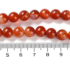Natural Striped Agate/Banded Agate Beads Strands&nbsp;X-G-Z060-A01-B05