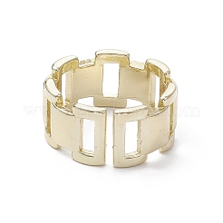 Rack Plating Brass Open Cuff Rings&nbsp;RJEW-K257-27G
