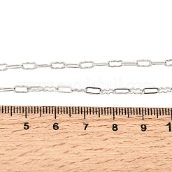 2.5MM Brass Textured Oval Link Chain Necklaces for Women&nbsp;NJEW-F366-06A-P