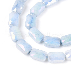 Anti-Tarnish Electroplate Glass Beads Strands&nbsp;GLAA-T025-29A