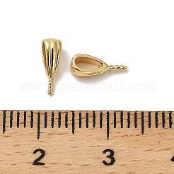 Rack Plating Brass Pendant Bails&nbsp;KK-S397-23G