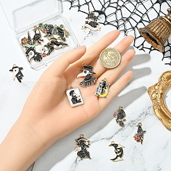 16Pcs 16 Styles Alloy Enamel Pendants&nbsp;ENAM-YW0004-93
