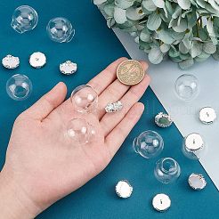 Glass Empty Wishing Bottle Pendants&nbsp;GGLA-CA0001-02