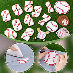 Sport Theme Polyester Iron on/Sew on Patches&nbsp;DIY-PH0032-09