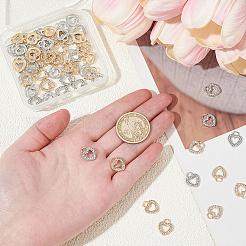 60Pcs 2 Colors Rhinestone Pandants&nbsp;FIND-ME0001-64