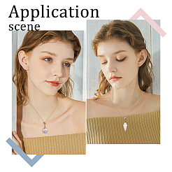 16Pcs 2 Colors Brass Micro Pave Cubic Zirconia Ice Pick Pinch Bails&nbsp;KK-DC0001-97