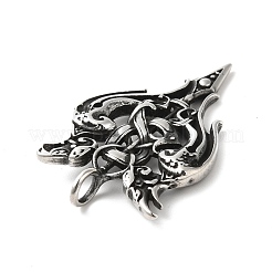 304 Stainless Steel Manual Polishing Pendants&nbsp;STAS-G274-29AS