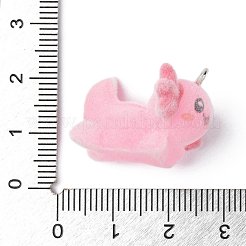 Flocky Opaque Resin Pendants&nbsp;RESI-G105-06E
