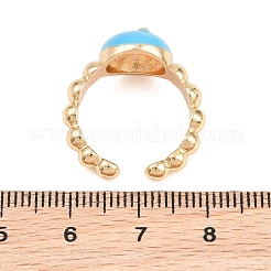 Cute Alloy Enamel Cuff Rings for Women&nbsp;AL-CBA3C8B-13G