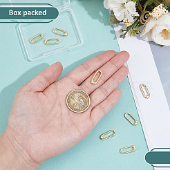 8Pcs Brass Spring Gate Rings&nbsp;KK-BC0015-69G