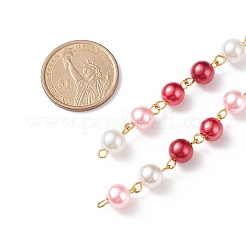 Handmade Glass Pearl Beaded Chain&nbsp;AJEW-JB01134-05