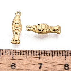 304 Stainless Steel Fish Charms&nbsp;STAS-T069-05G