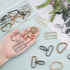 20Pcs 12 Styles Iron D Ring&nbsp;DIY-PH0028-86