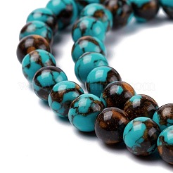 Synthetic Gold Clinquant Stone Beads Strands&nbsp;G-Z025-04